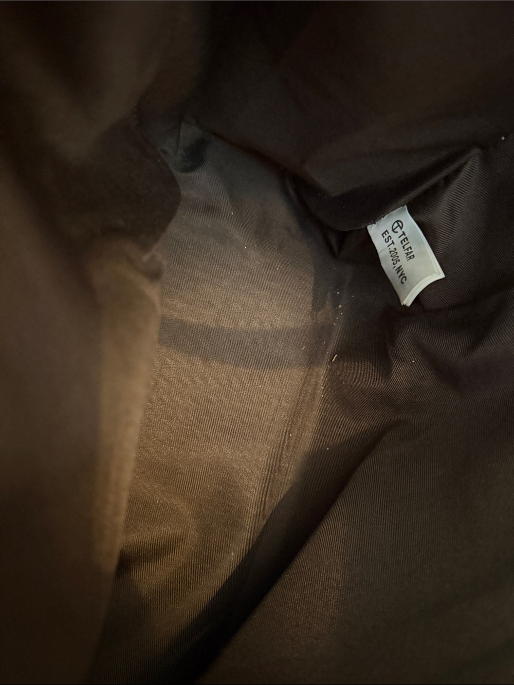 Telfar Medium Chocolate Shopping Bag - Picture 5 of 6